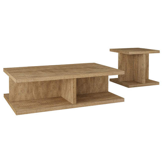 Cortona 2-piece Coffee and End Table Set Mango