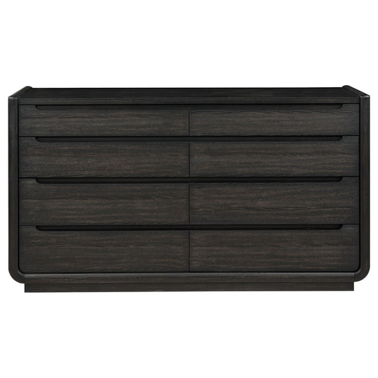Leandro 8-drawer Bedroom Dresser Cabinet Burnished Black