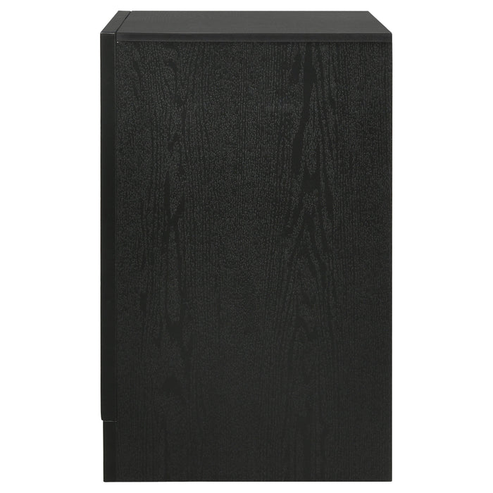 Miranda 3-drawer Nightstand Bedside Table Black