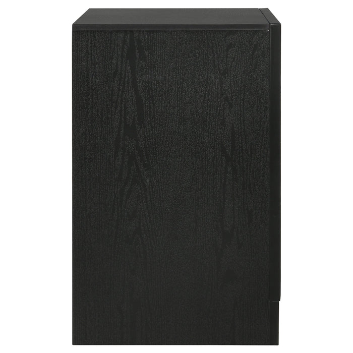 Miranda 3-drawer Nightstand Bedside Table Black