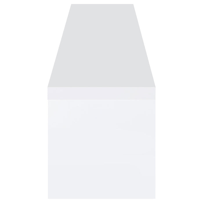 Jude 2-drawer Engineered Wood 71-inch TV Stand High Gloss White