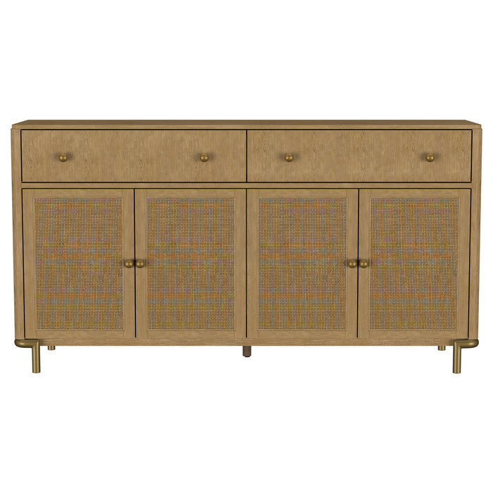 Arini 2-drawer Cane Door Dining Sideboard Server Sand Wash