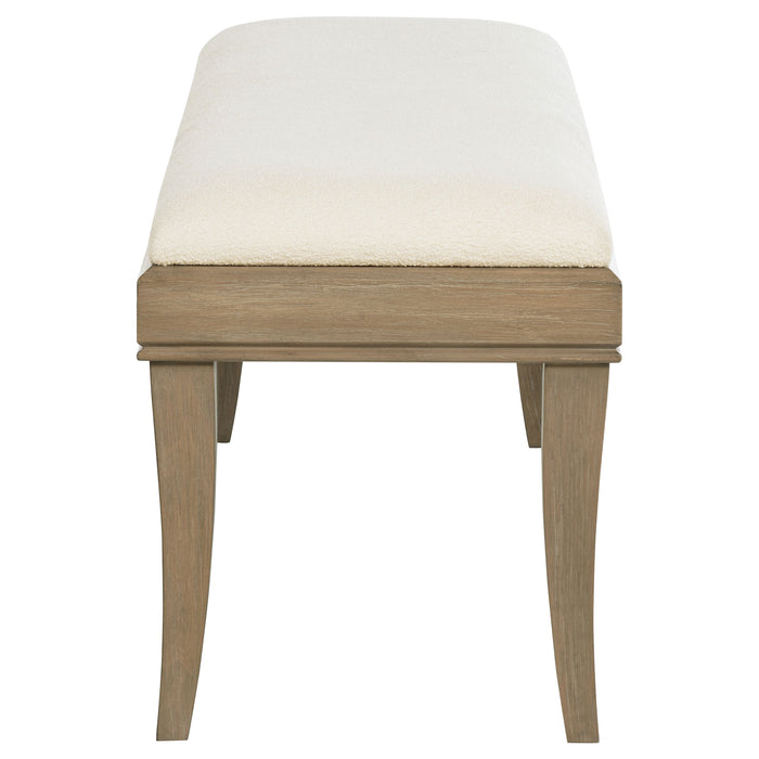 Revello Upholstered Bedroom Bed End Bench Washed Mango