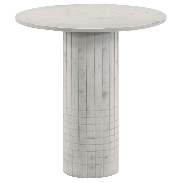 Astoria 3-piece Marble Coffee and End Table Set White