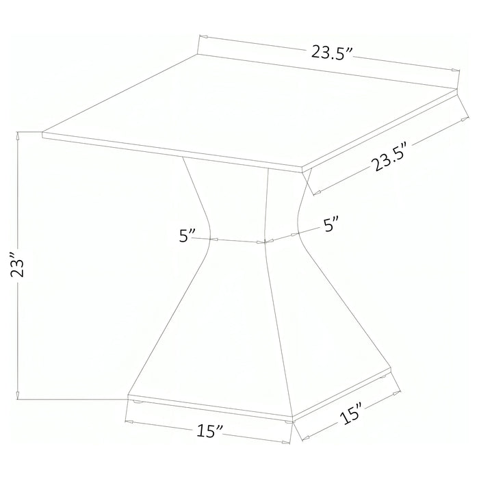 Jenny 3-piece Rectangular Coffee and End Table Set Chrome