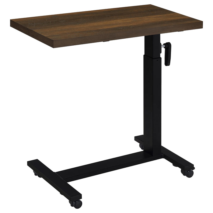 Westpark Height Adjustable Mobile Bedroom C-Table Dark Pine