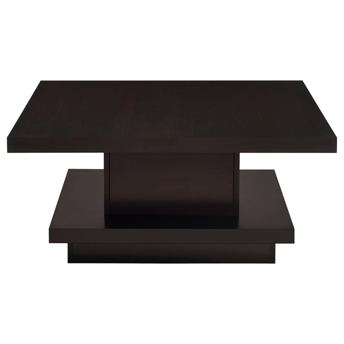 Reston 3-piece Square Coffee and End Table Set Cappuccino