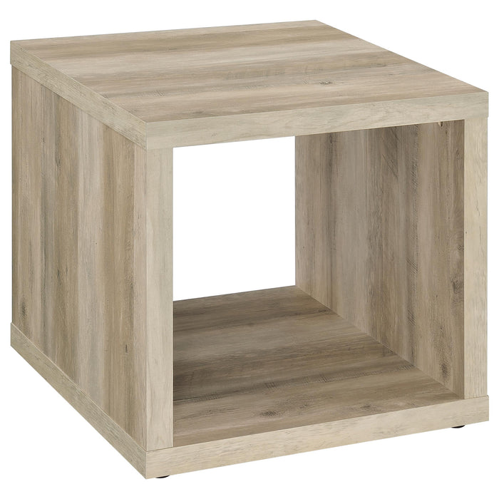 Frisco 2-piece Coffee and End Table Set Distressed Pine