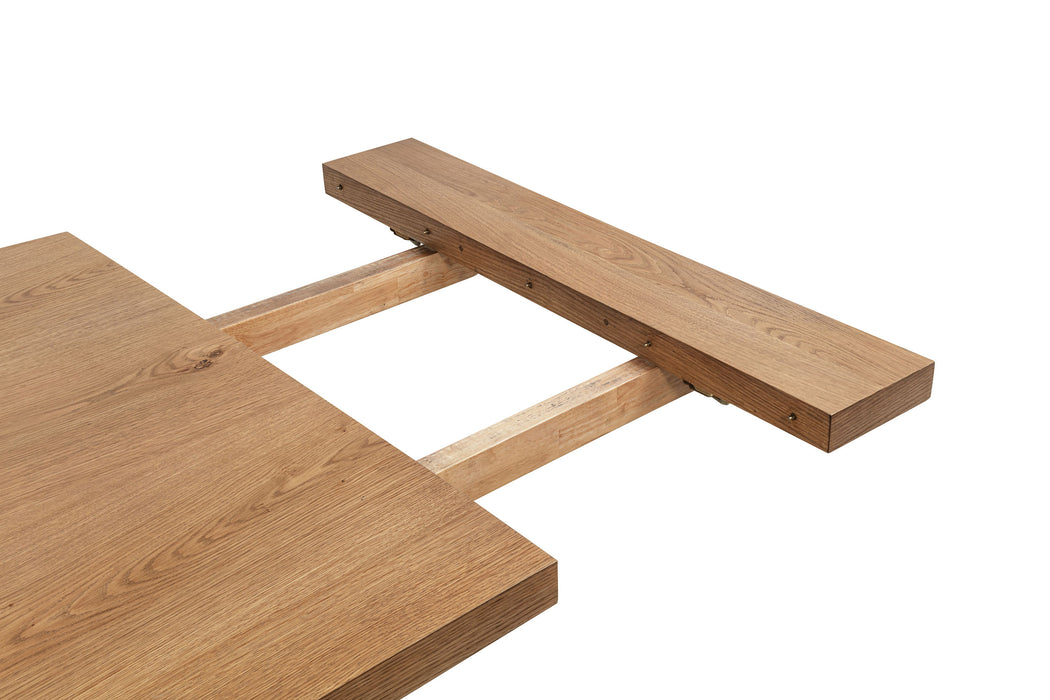 Middleton 9-piece Extension Leaf Dining Set Natural Brown