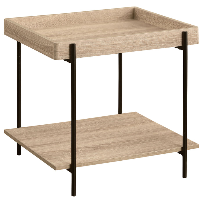 Fallon 3-piece Rectangular Coffee and End Table Set Natural
