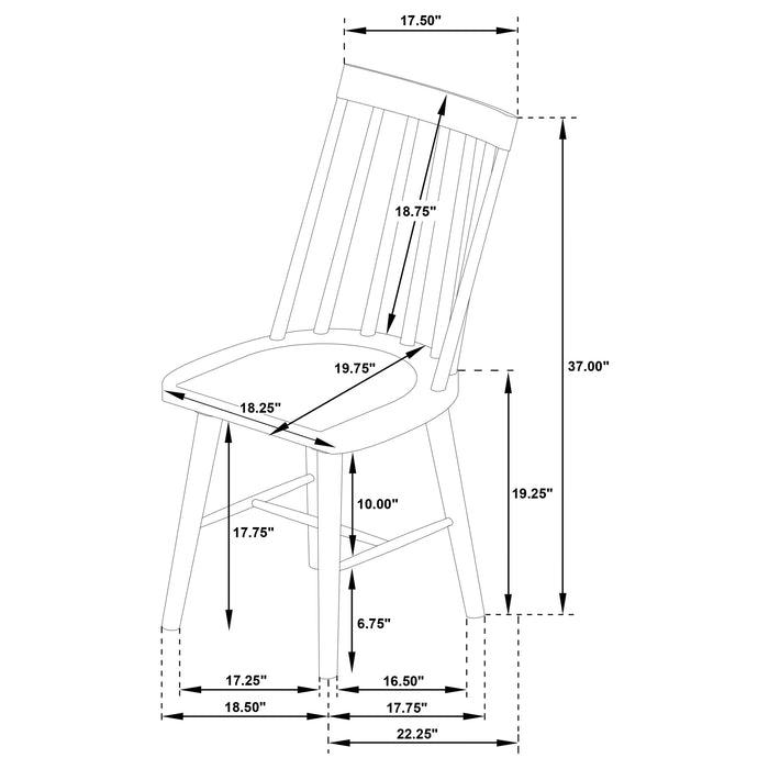 Middleton 10-piece Extension Leaf Dining Set Natural Brown and Black