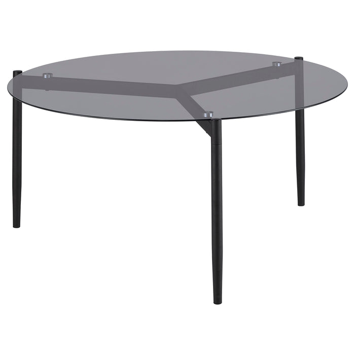 Rosalie 3-piece Round Coffee and End Table Set Grey