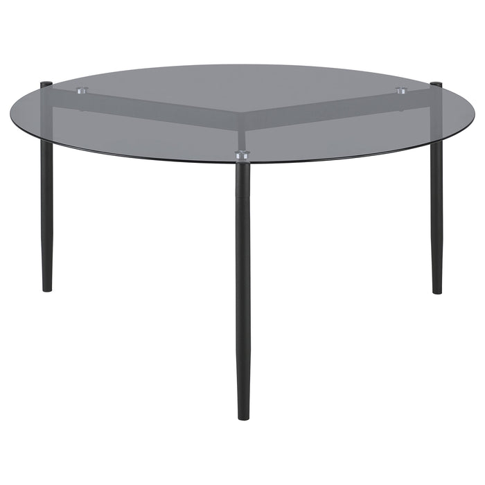 Rosalie 3-piece Round Coffee and End Table Set Grey