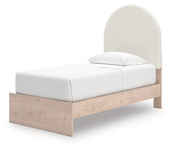 Arloster Twin Upholstered Panel Bed with Storage