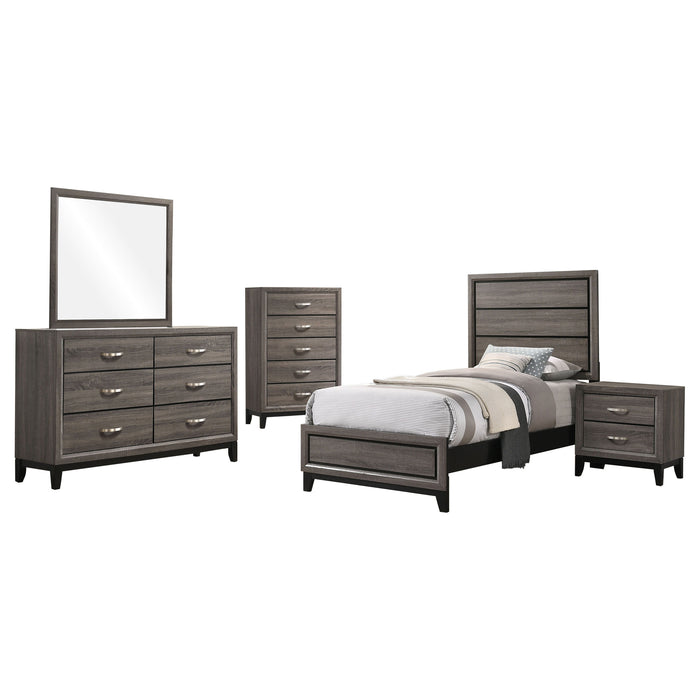 Watson 5-piece Twin Bedroom Set Grey Oak