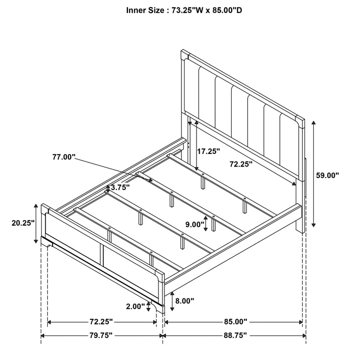 Gran Park 4-piece California King Bedroom Set Dark Cocoa