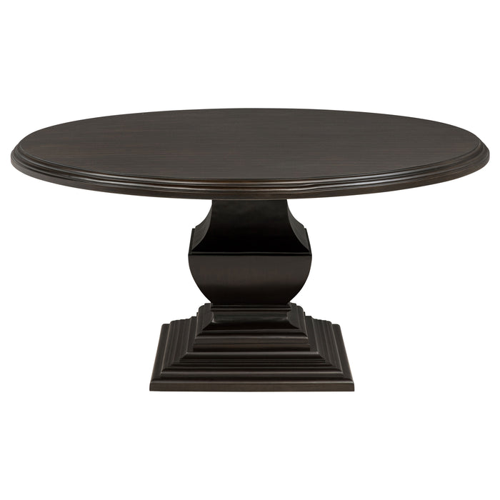 Twyla 60-inch Round Wood Dining Room Table Dark Cocoa