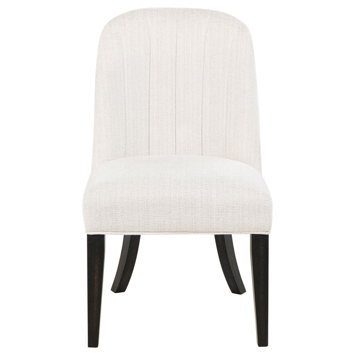 Leandro Upholstered Dining Side Chair Cream (Set of 2)