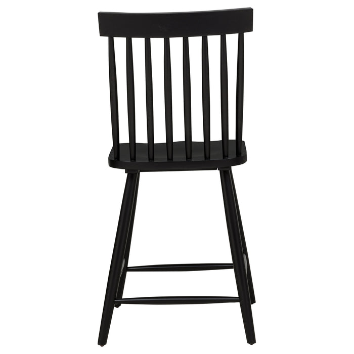 Andrews Windsor Counter Height Dining Side Chair Black (Set of 2)