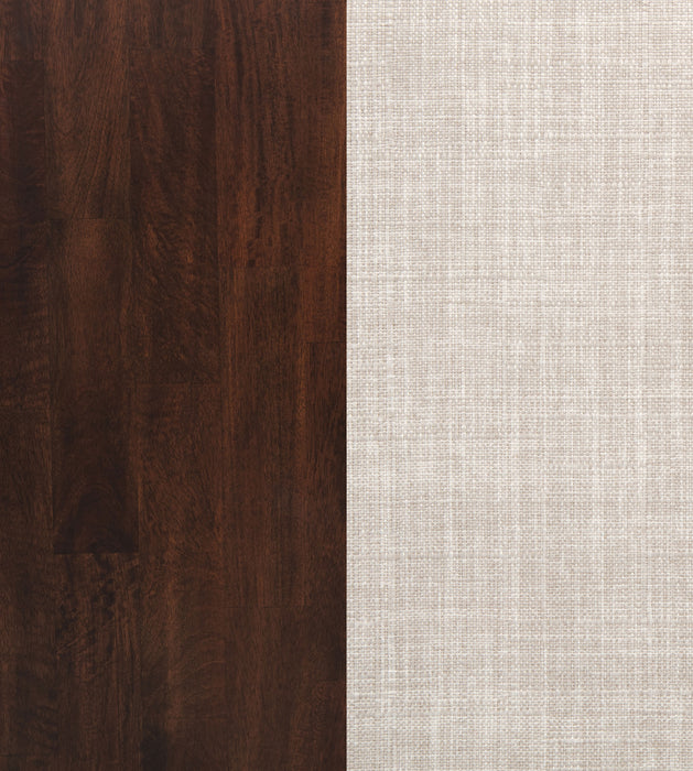 Barton 5-piece Round Wood Dining Table Set Dark Brown