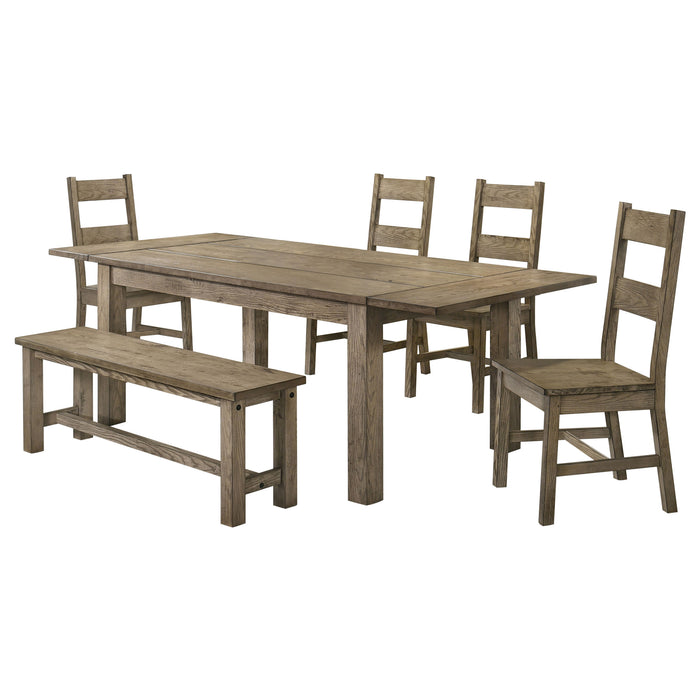 Cardova 6-piece Extension Table Dining Set Vineyard Oak
