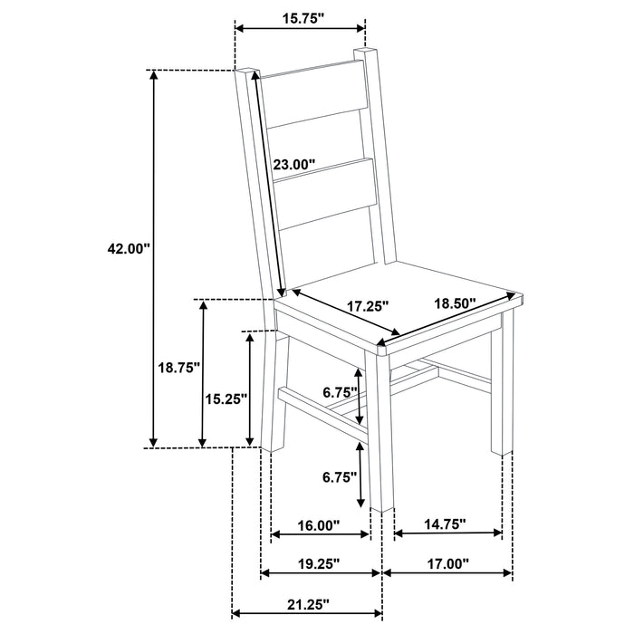 Cardova Solid Wood Dining Side Chair Vineyard Oak (Set of 2)