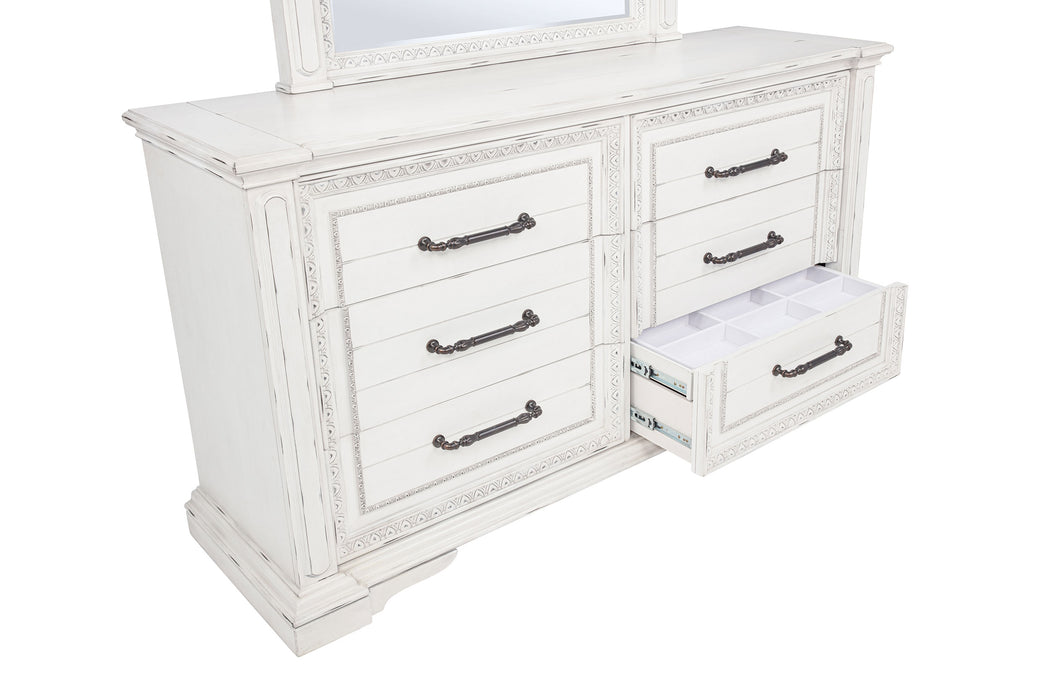McKinney 4-piece Eastern King Bedroom Set Vintage White