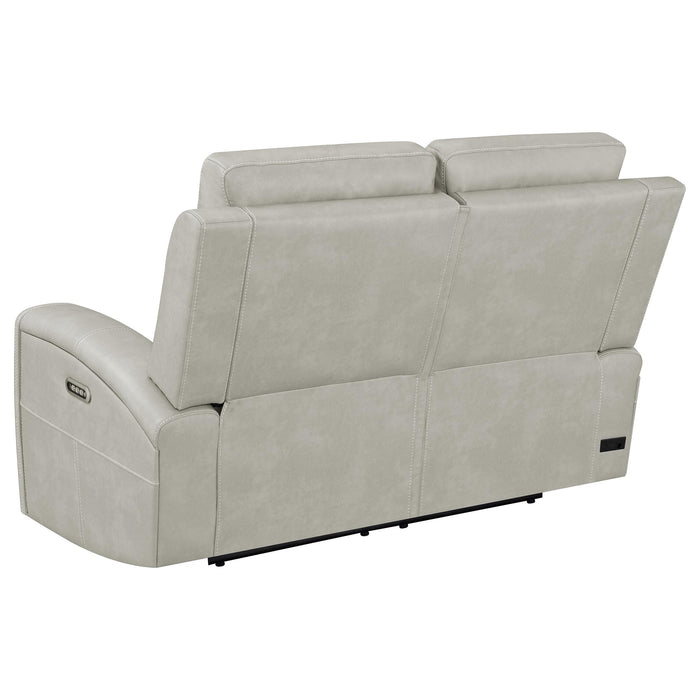 Brickston 2-piece Triple Power Reclining Sofa Set Grey