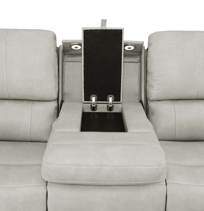 Brickston 3-piece Triple Power Reclining Sofa Set Grey