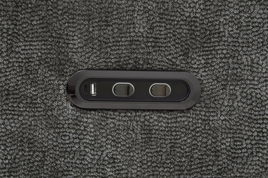 Kennett 2-piece Chenille Power Reclining Sofa Set Dark Grey