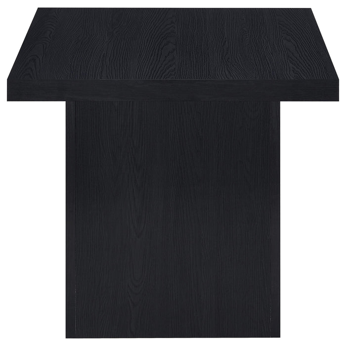 Devar 3-piece Square Cocktail Coffee End Table Set Black