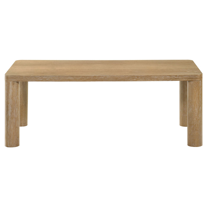 Castlewood 2-piece Cocktail Coffee Table Set Washed Oak