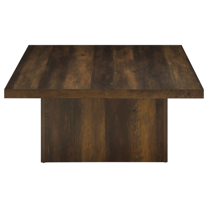 Devar Square Engineered Wood Cocktail Coffee Table Dark Pine