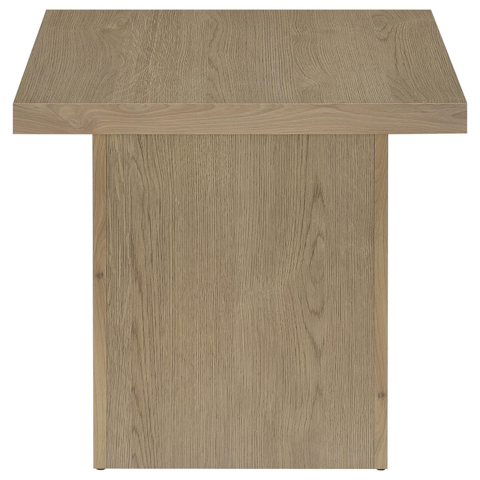 Devar Square Engineered Wood Side End Table Latte