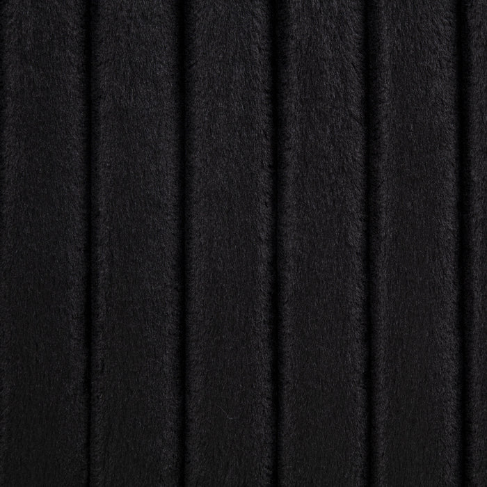 Sarco Corduroy Upholstered Swivel Accent Arm Chair Black