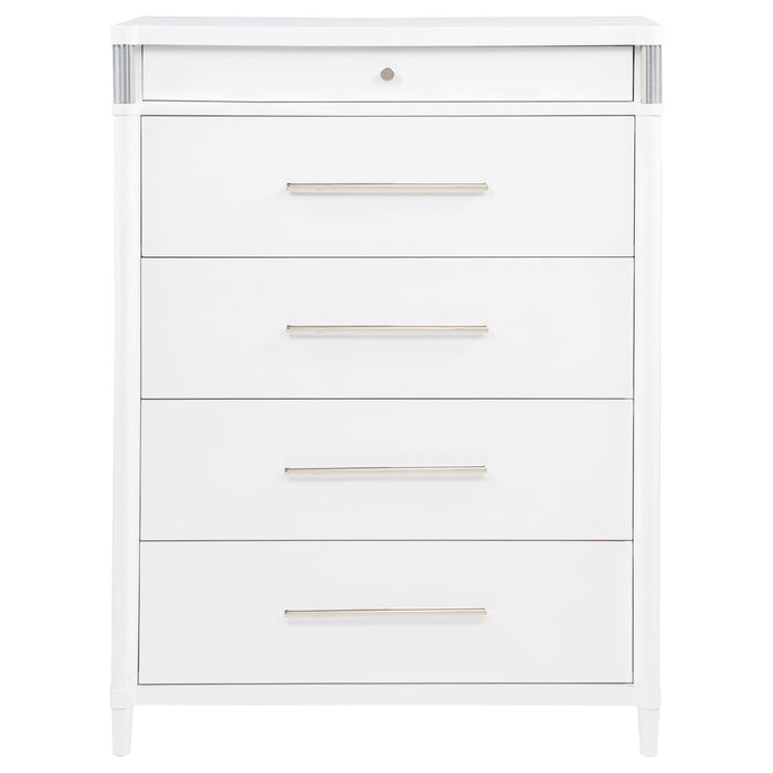 Gracemont 5-drawer Bedroom Chest of Drawers White