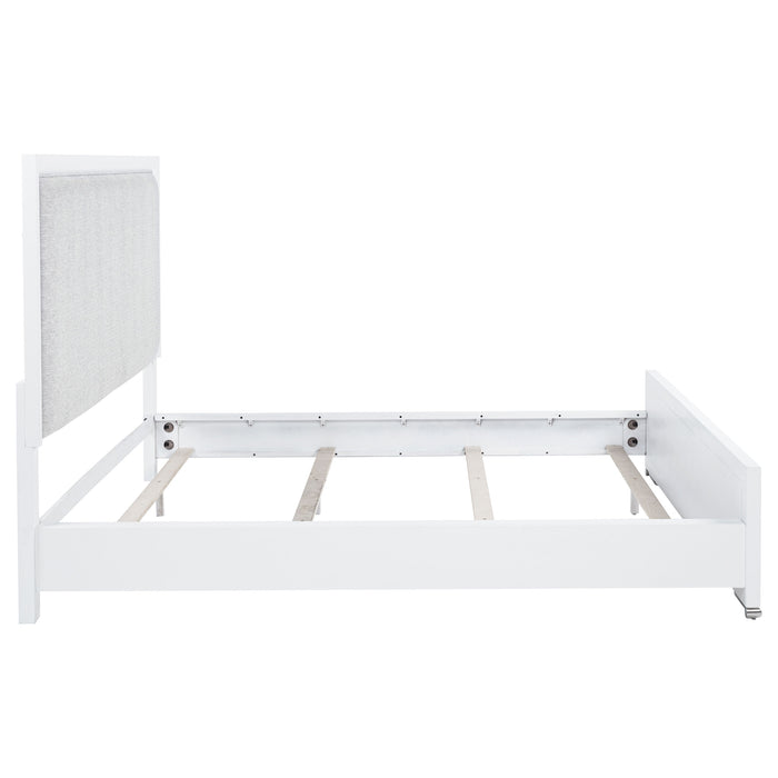 Gracemont 57-inch California King Panel Bed Grey and White