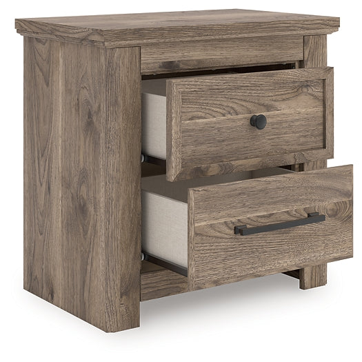 Rusticott Two Drawer Night Stand