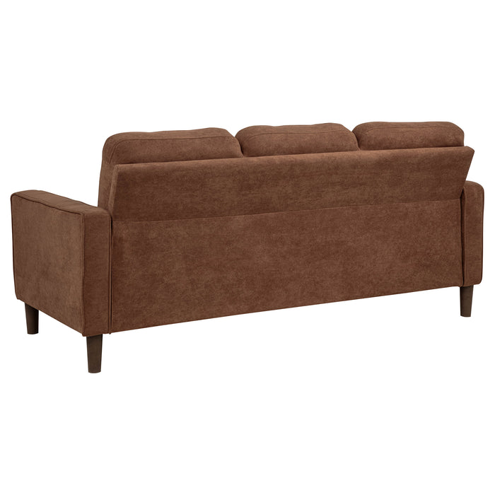 Bowen II Fabric Upholstered Track Arm Sofa Rust