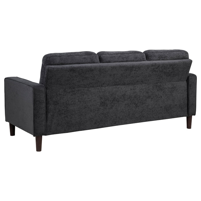 Bowen II 3-piece Upholstered Track Arm Sofa Set Steel Grey