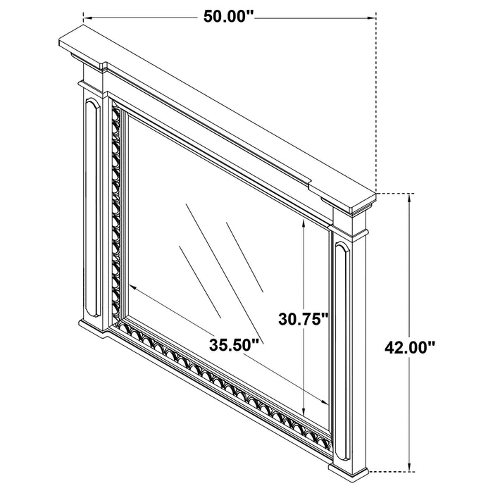 McKinney 4-piece California King Bedroom Set Vintage White