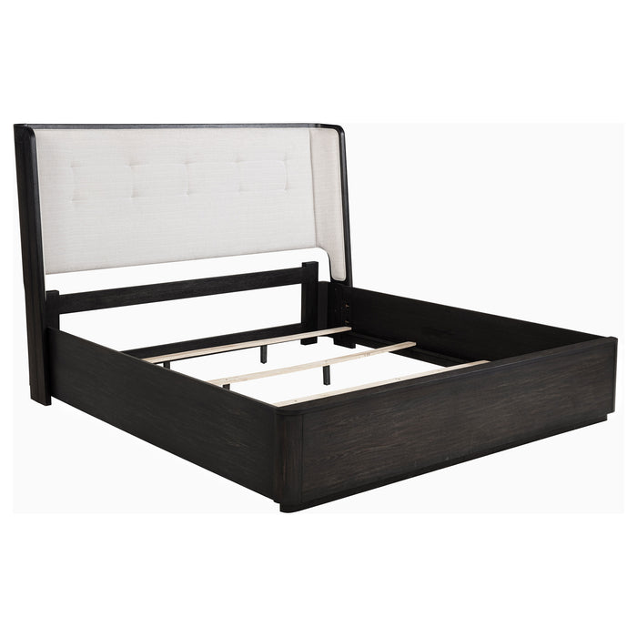 Leandro 4-piece Eastern King Bedroom Set Burnished Black