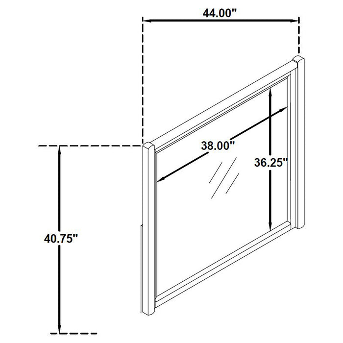 Leandro 4-piece Queen Bedroom Set Burnished Black