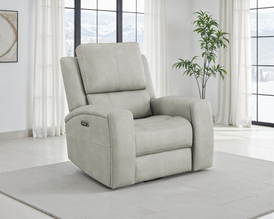 Brickston Triple Power Swivel Glider Recliner Grey