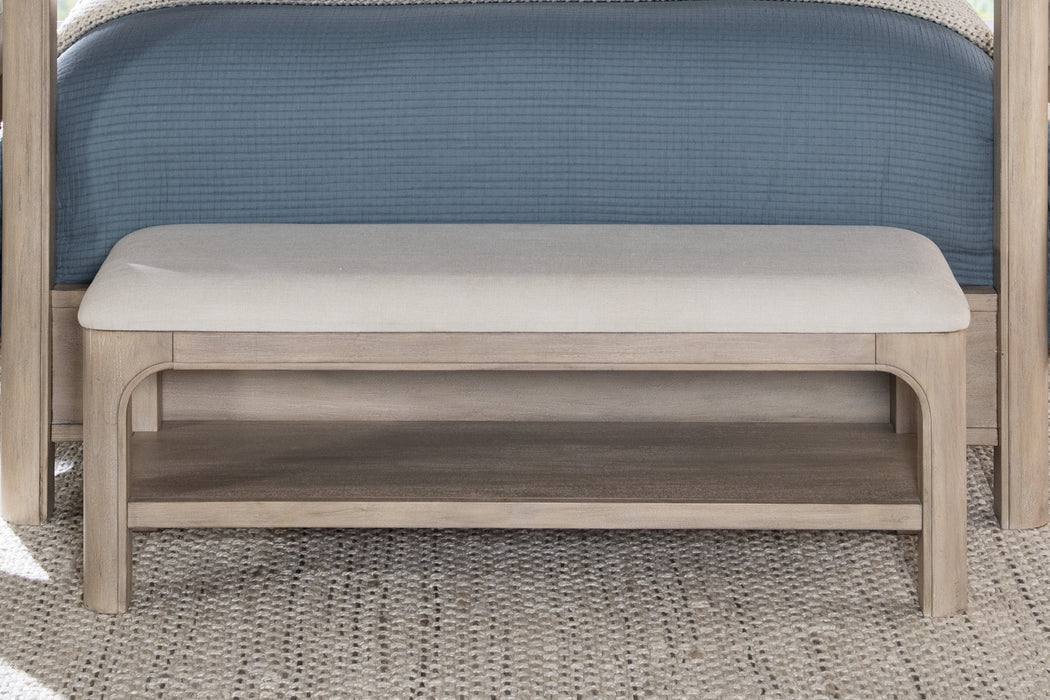 Solano 49-inch Bedroom Bed End Bench Weathered Mango