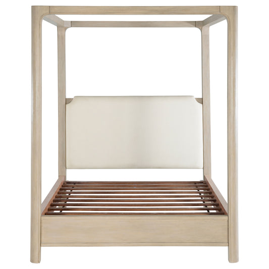 Solano 85-inch Queen Canopy Bed Weathered Mango