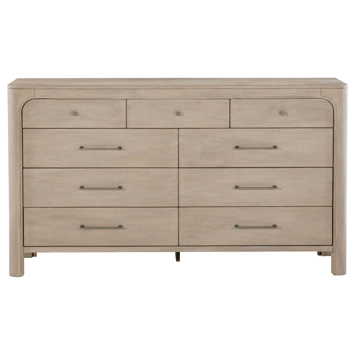 Solano 9-drawer Bedroom Dresser Cabinet Weathered Mango