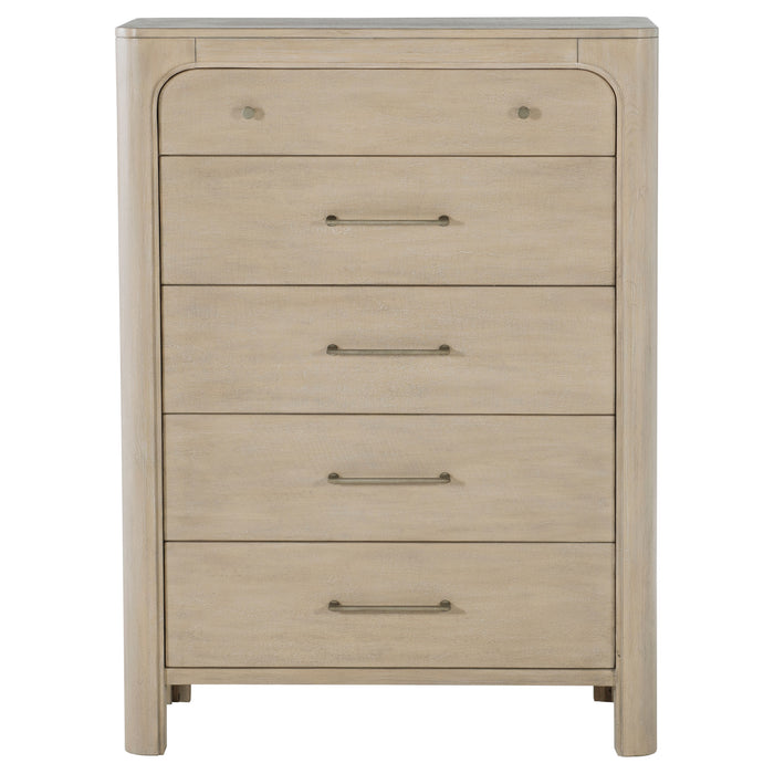 Solano 5-drawer Bedroom Chest of Drawers Weathered Mango
