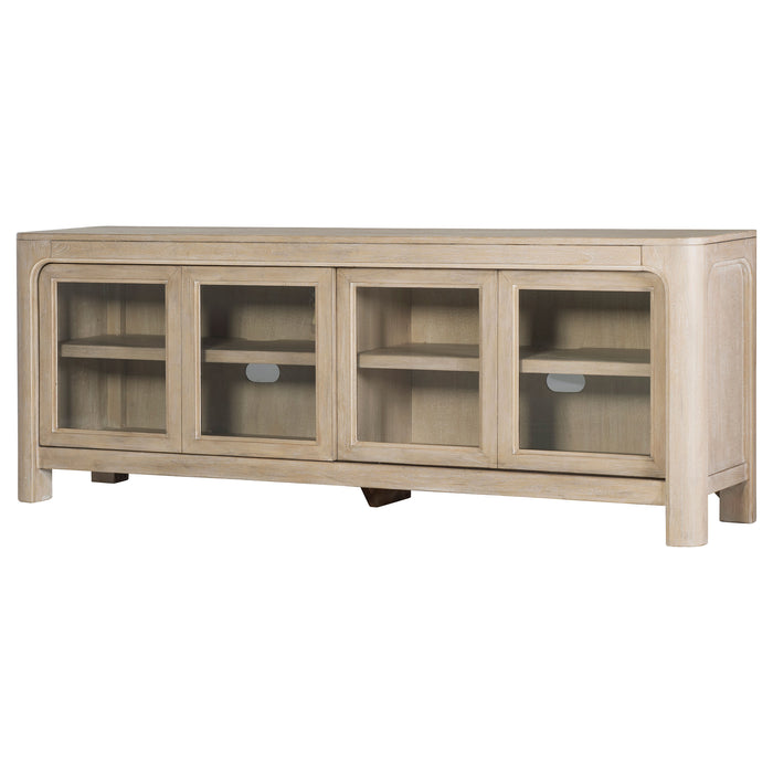 Solano 71-inch 2-door TV Stand Media Console Weathered Mango
