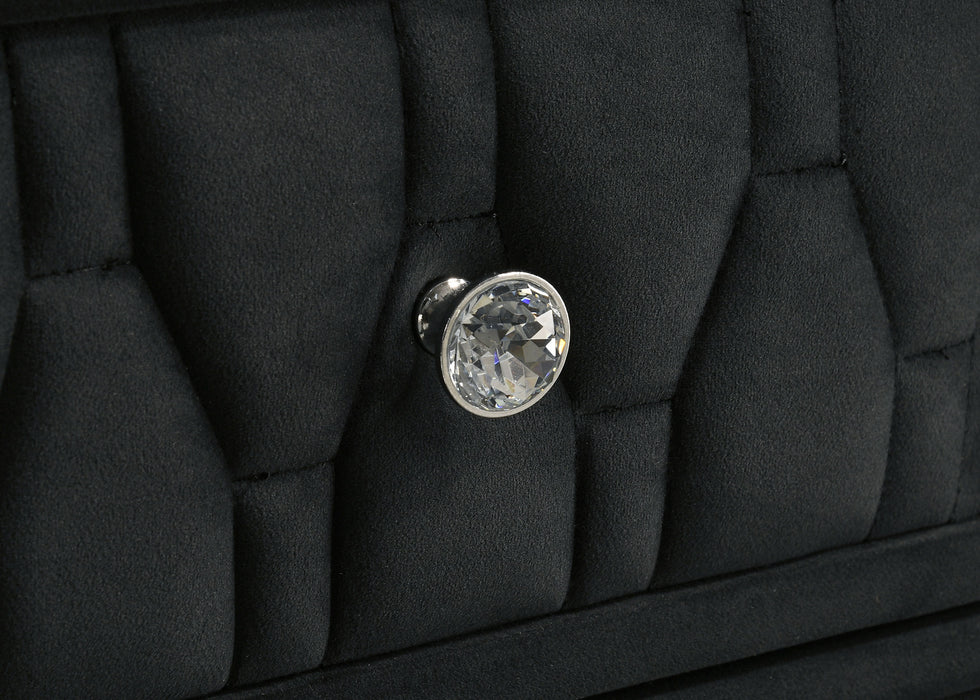 Lorient 4-piece Eastern King Bedroom Set Black